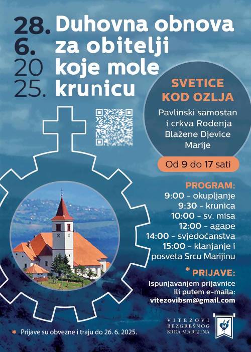 Duhovna obnova za obitelji u Sveticama kod Ozlja